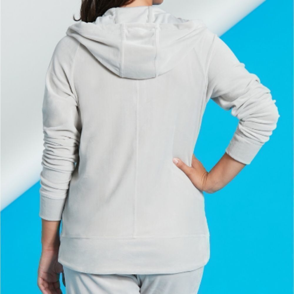 NWT Peach Empower Velour Hoodie Medium - Picture 2 of 5